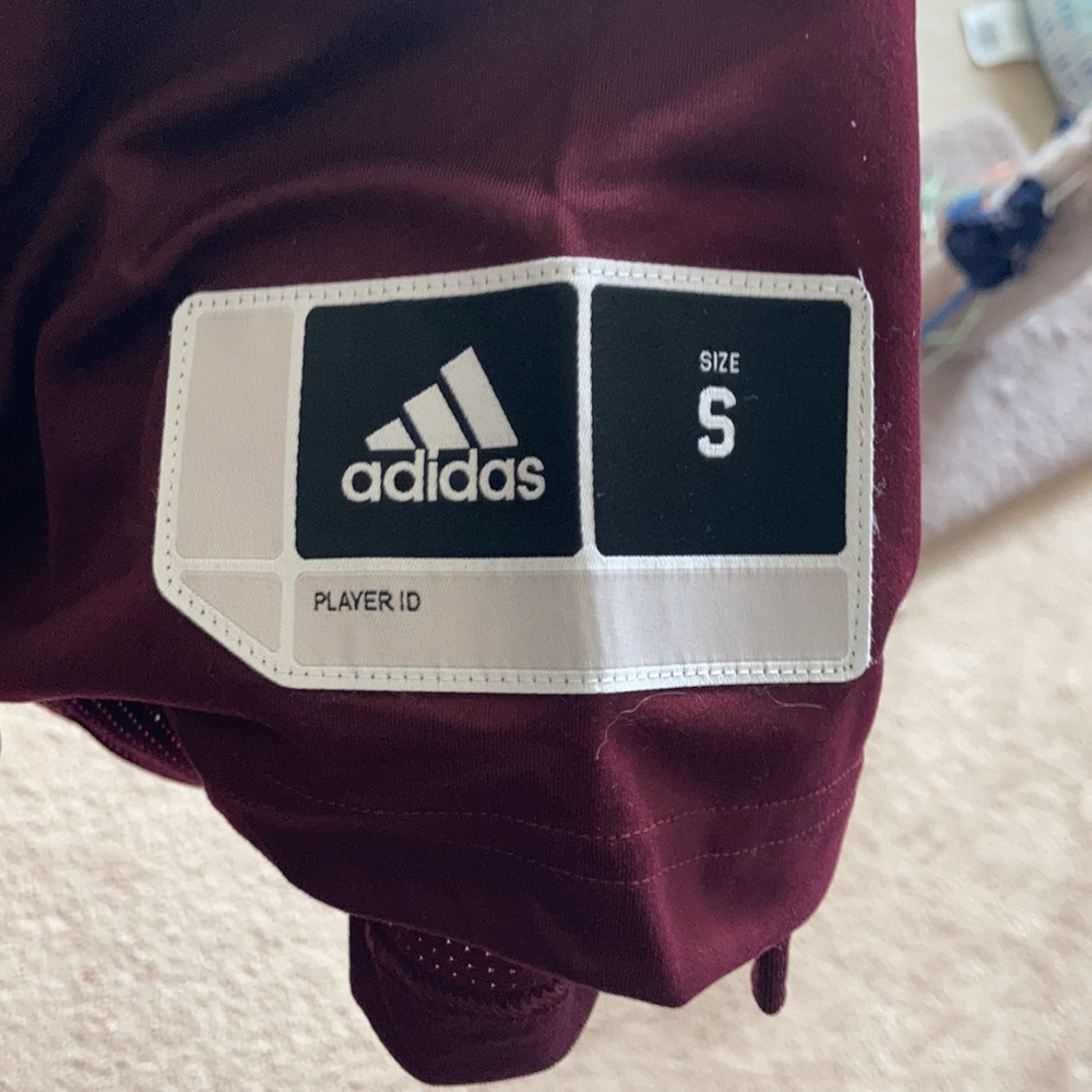 Relisted adidas maroon white performance tank team jersey S or L - Picture 14 of 16